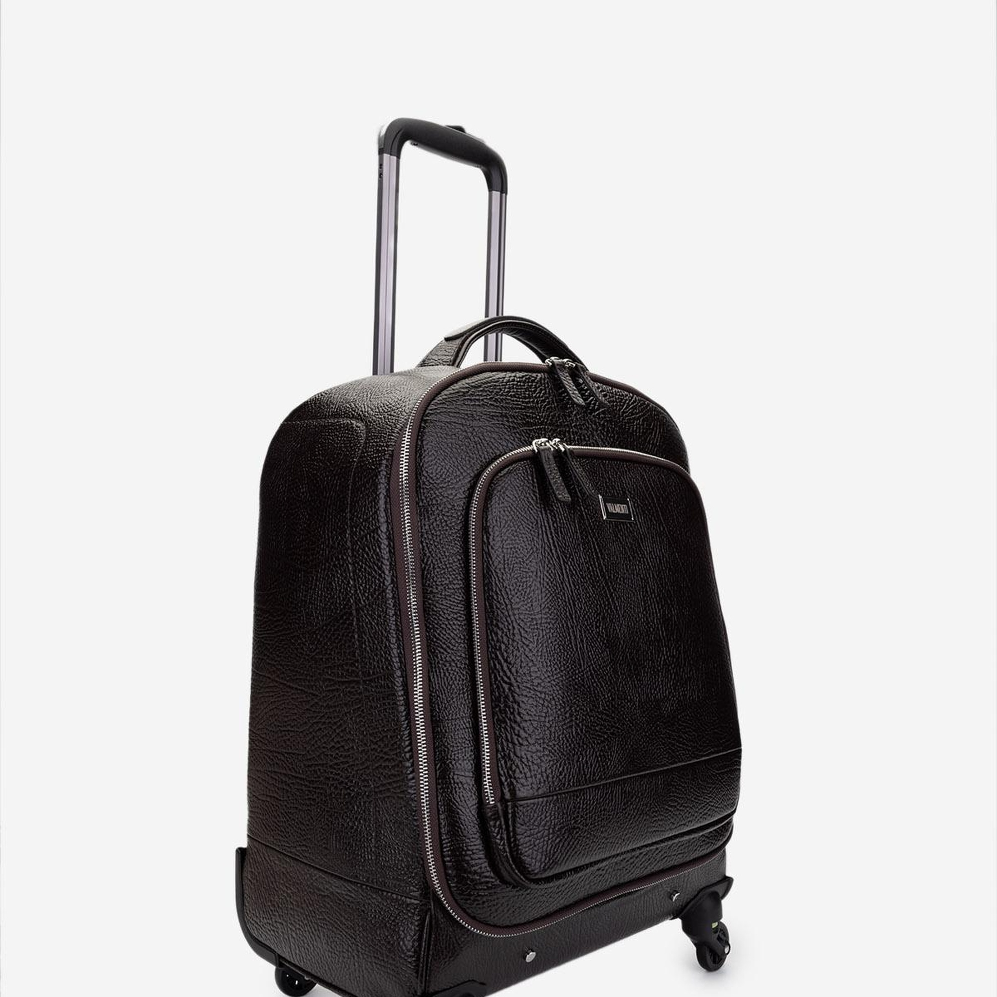 Valmenti Unisex Hakiki Deri Kahverengi Valiz