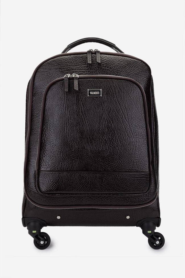  Valmenti Unisex Hakiki Deri Kahverengi Valiz