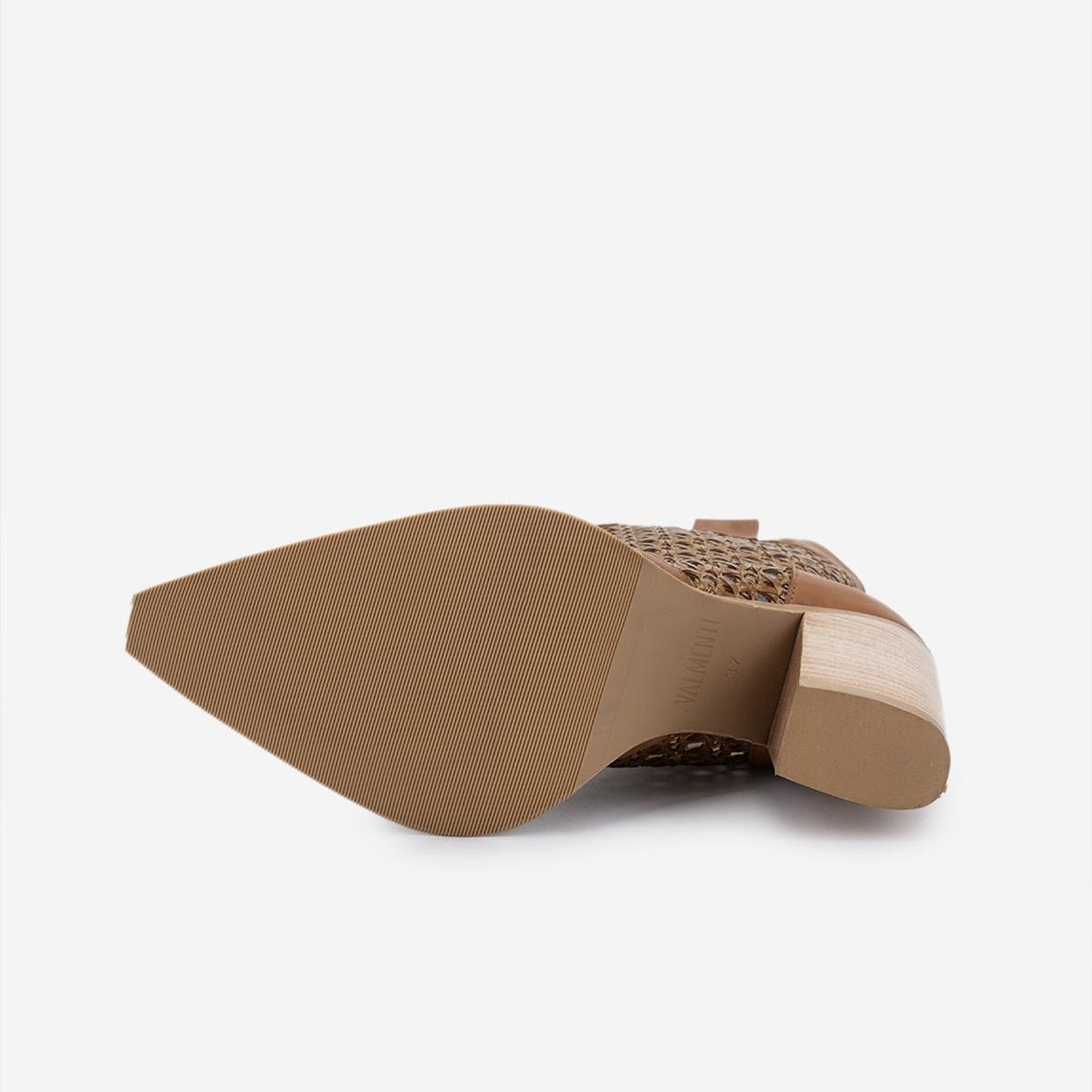 Valmenti Kadın Deri & Tekstil Taba Deri Topuklu Çizme