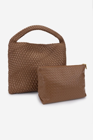  Valmenti Kadın Vegan Camel Omuz Çanta