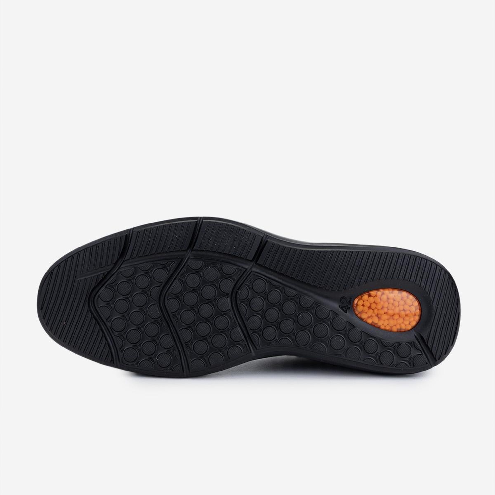 Valmenti Erkek Hakiki Deri Siyah Deri Casual Ayakkabı