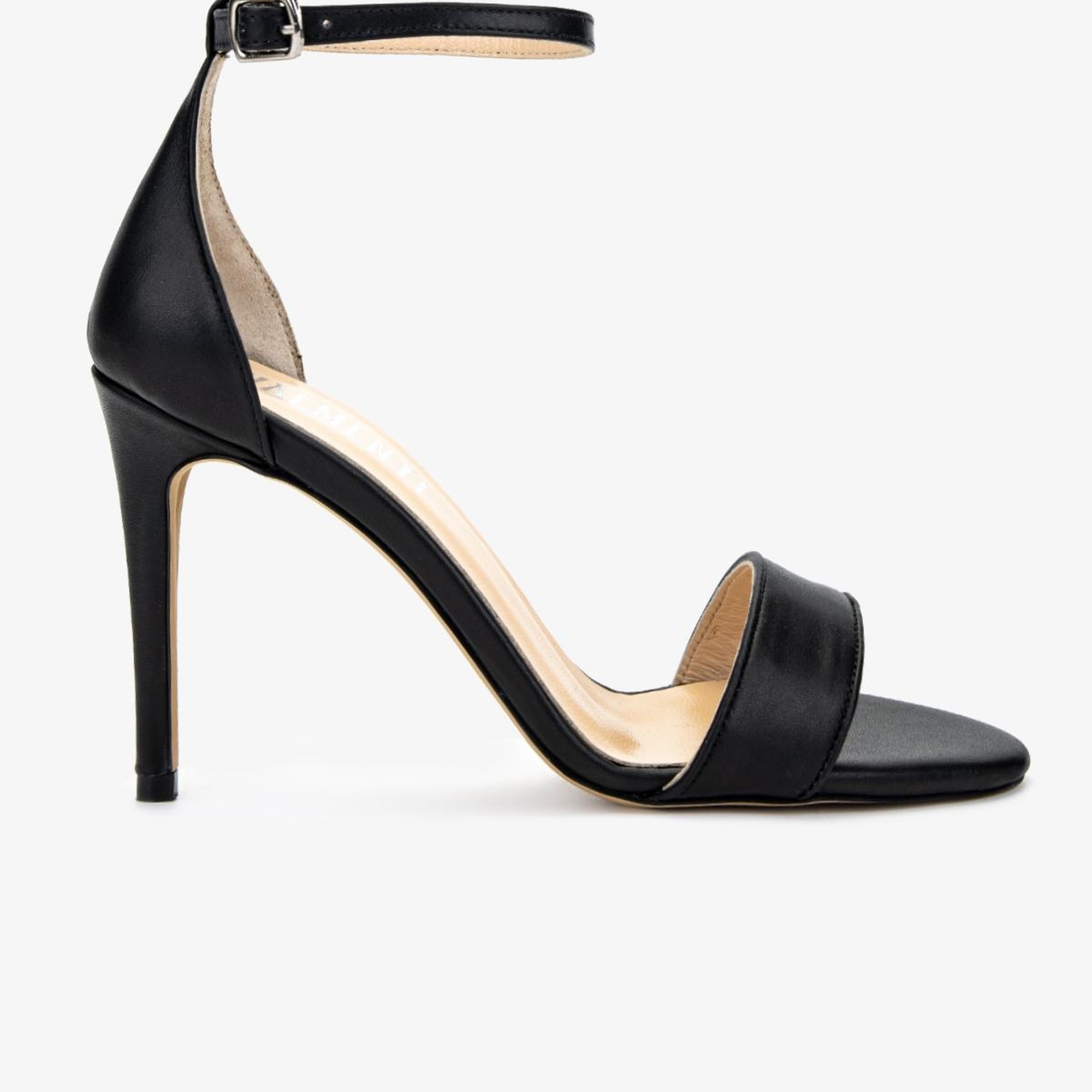 Valmenti Kadın Siyah Deri Topuklu Ayakkabı