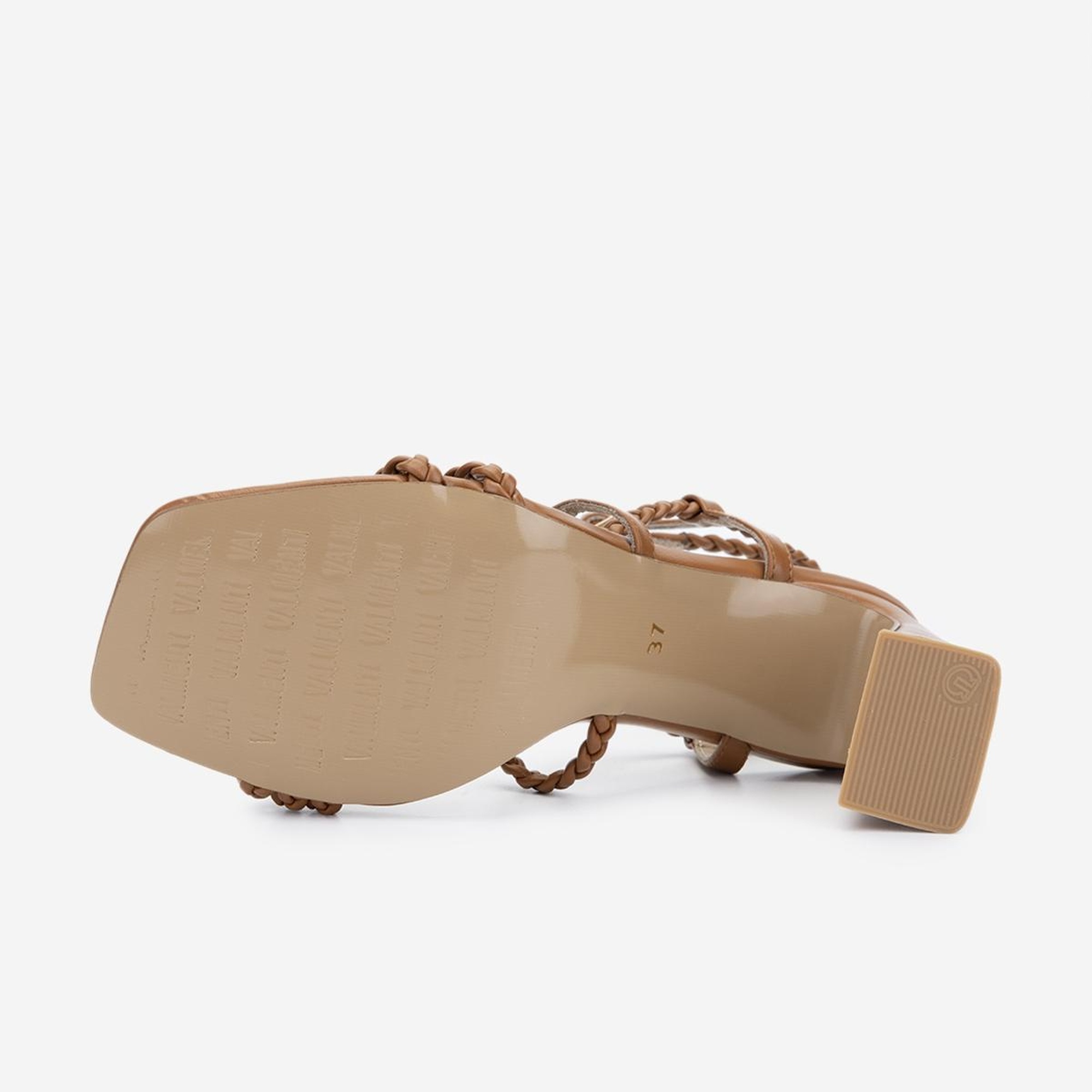 Valmenti Kadın Vegan Taba Topuklu Ayakkabı