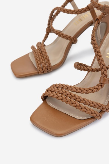  Valmenti Kadın Vegan Taba Topuklu Ayakkabı