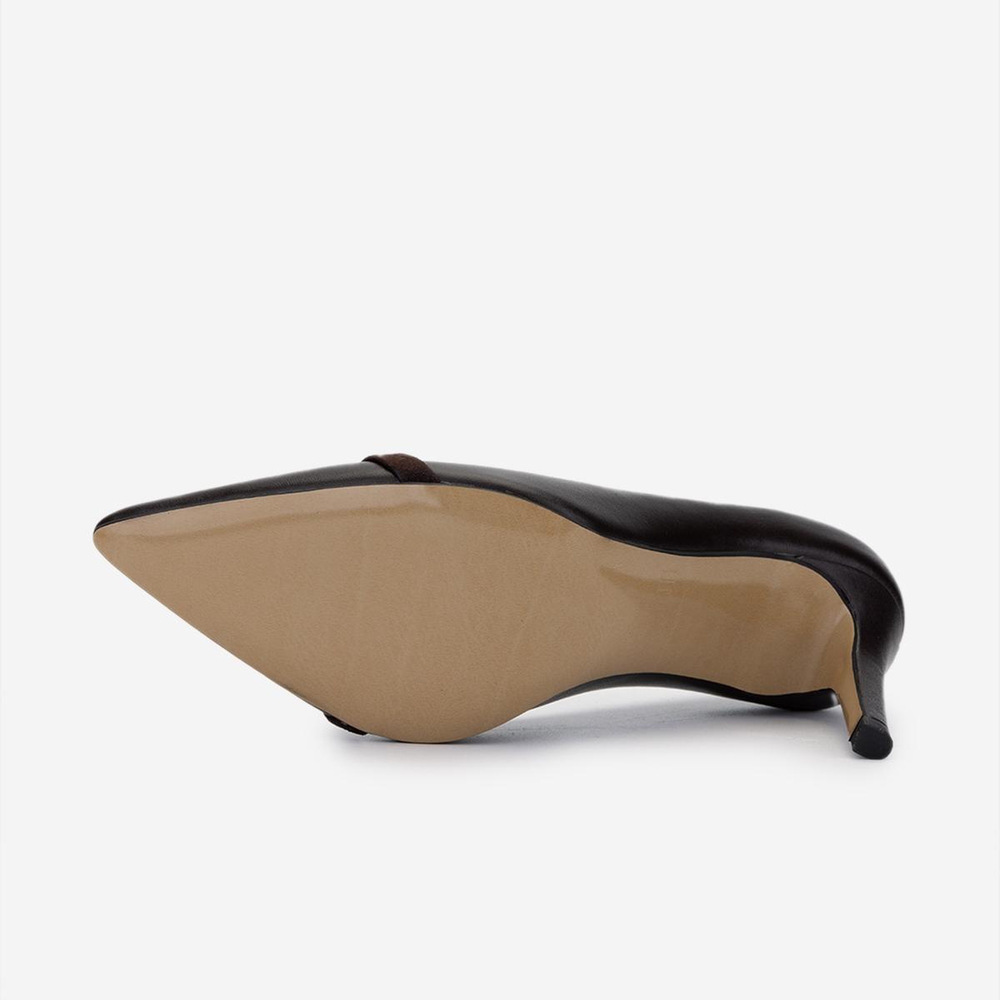 Valmenti Kadın Hakiki Deri Kahverengi Topuklu Ayakkabı