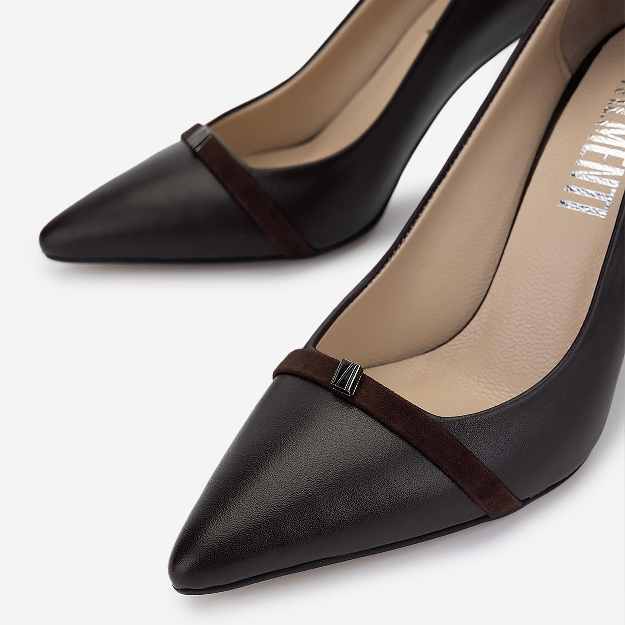 Valmenti Kadın Hakiki Deri Kahverengi Topuklu Ayakkabı