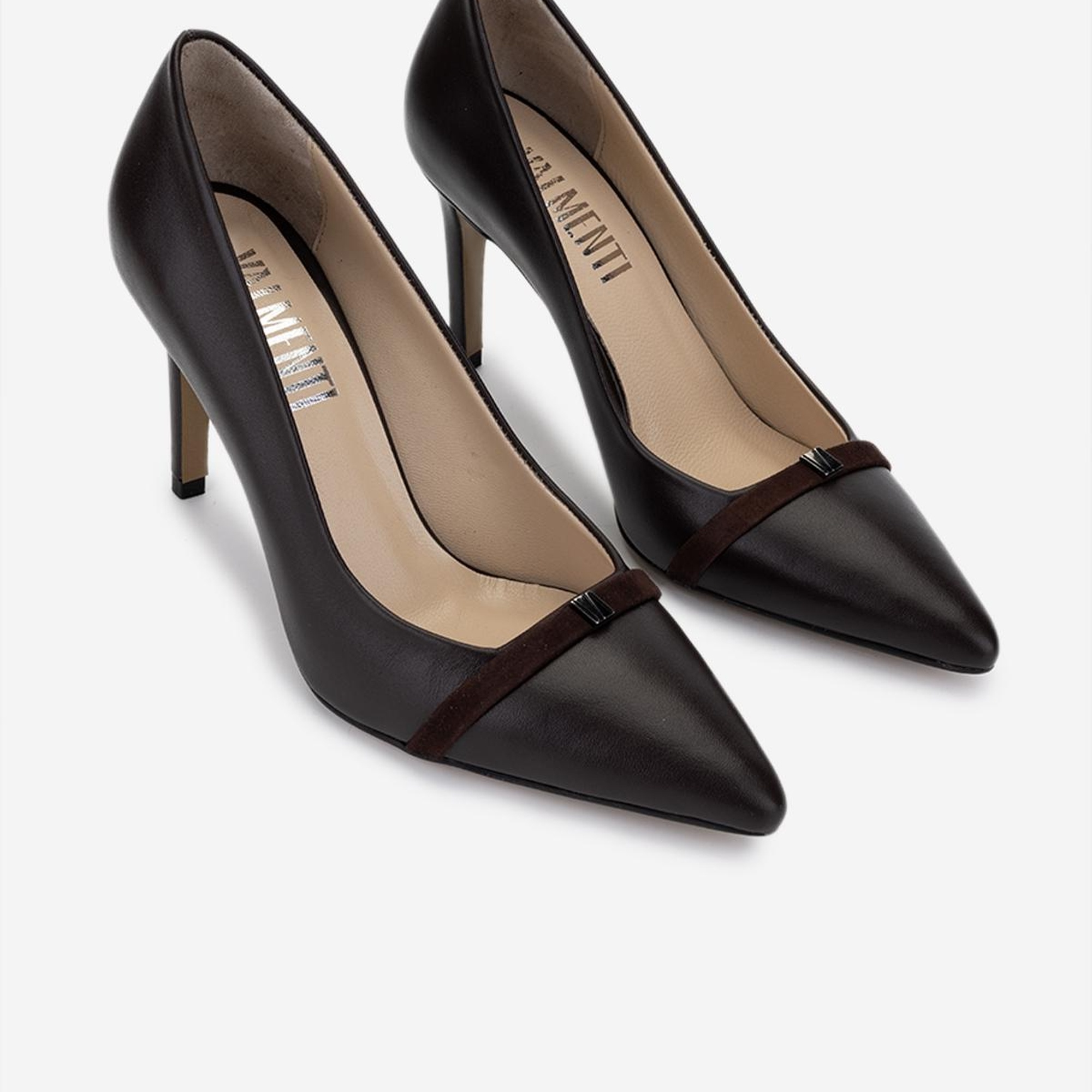 Valmenti Kadın Hakiki Deri Kahverengi Topuklu Ayakkabı