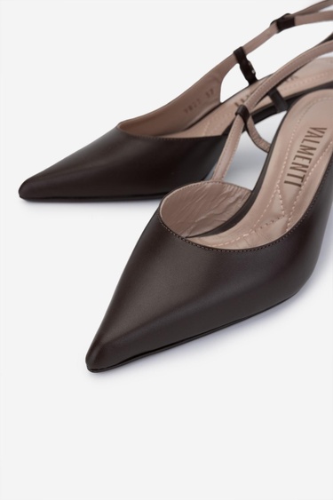  Valmenti Kadın Kahverengi Topuklu Ayakkabı