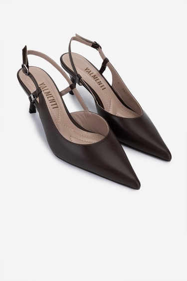  Valmenti Kadın Kahverengi Topuklu Ayakkabı