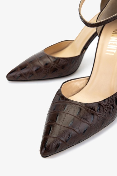  Valmenti Kadın Kahverengi Topuklu Ayakkabı