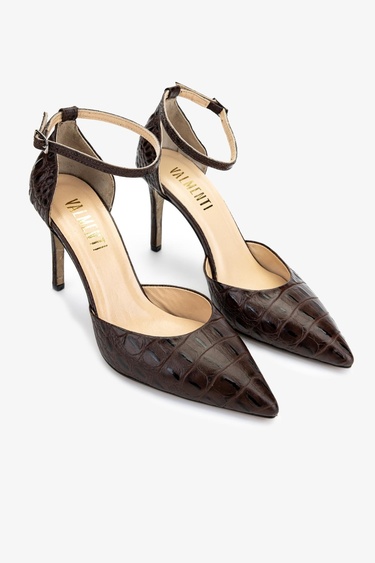  Valmenti Kadın Kahverengi Topuklu Ayakkabı