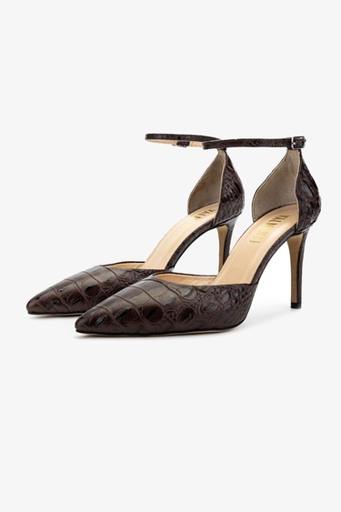  Valmenti Kadın Kahverengi Topuklu Ayakkabı