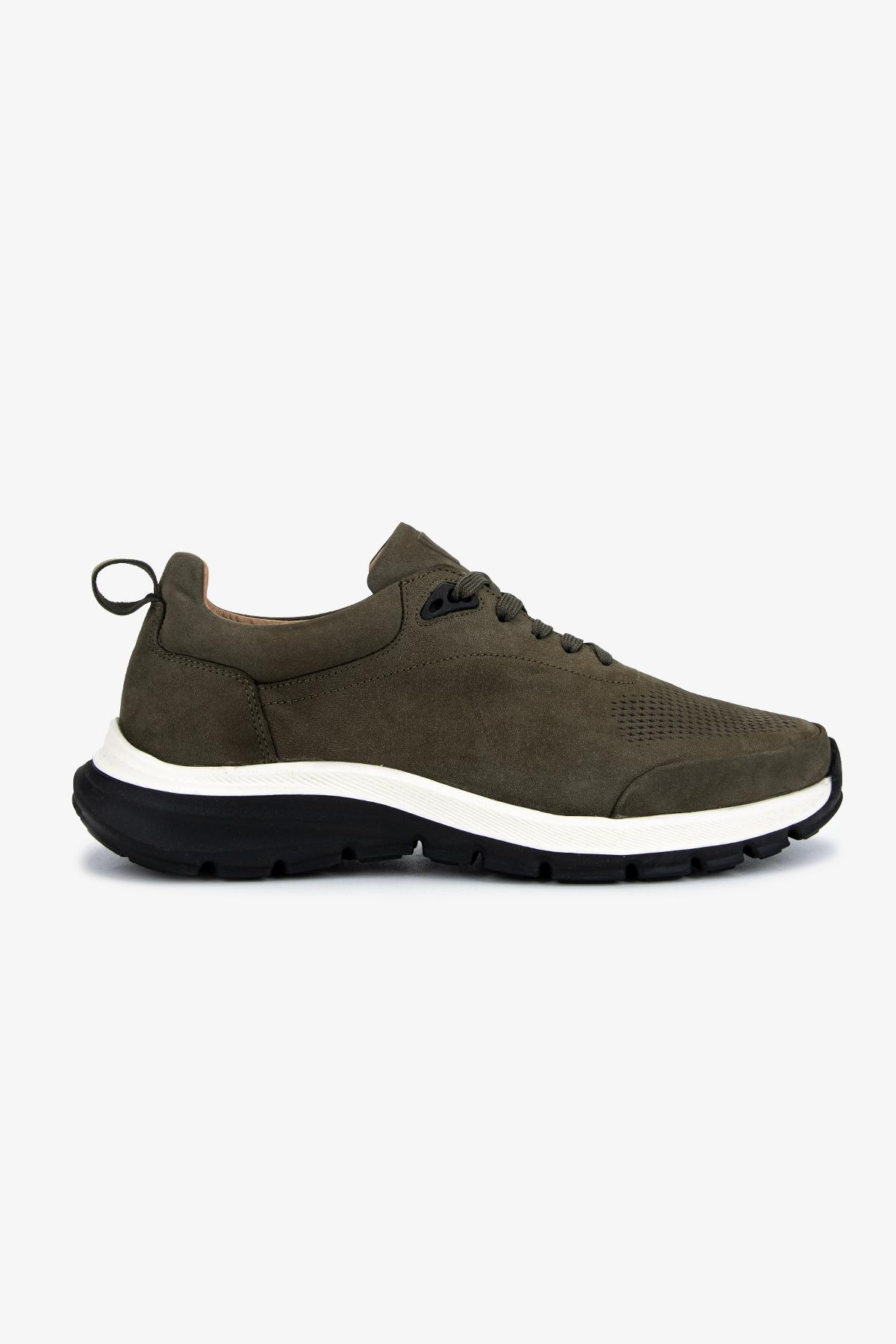  Valmenti Erkek Hakiki Deri Yeşil Sneakers & Spor Ayakkabı