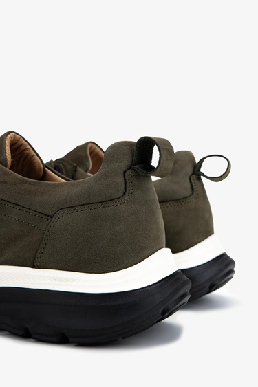  Valmenti Erkek Hakiki Deri Yeşil Sneakers & Spor Ayakkabı