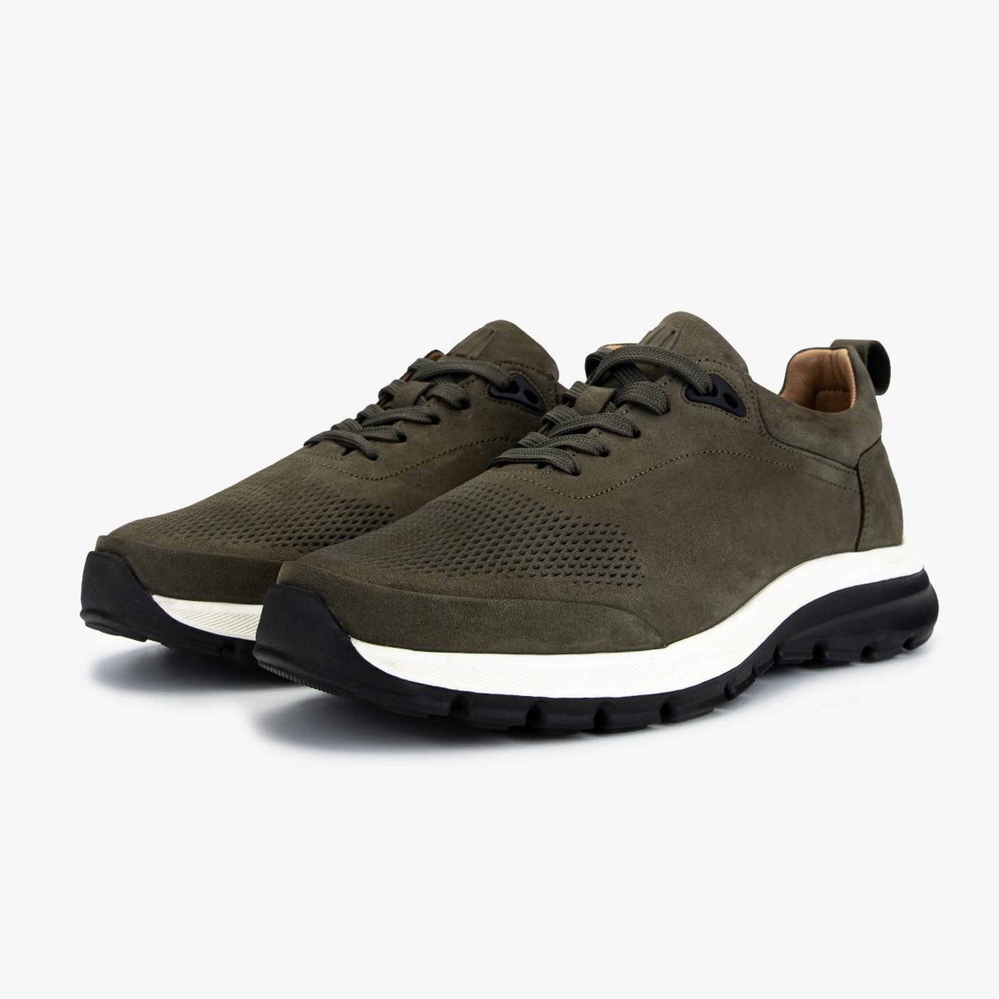 Valmenti Erkek Hakiki Deri Yeşil Sneakers & Spor Ayakkabı