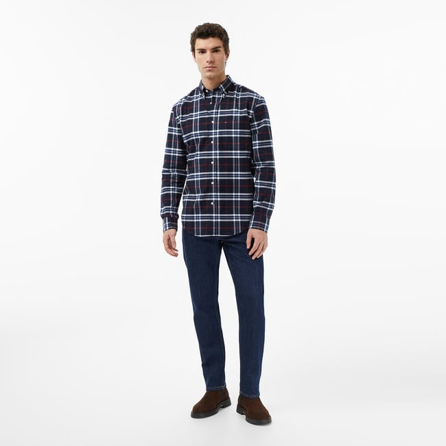  Tommy Hilfiger Ryan Slim Di4156 Erkek Koyu Mavi Straight Jean