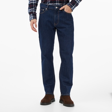  Tommy Hilfiger Ryan Slim Di4156 Erkek Koyu Straight Mavi Jean Pantolon