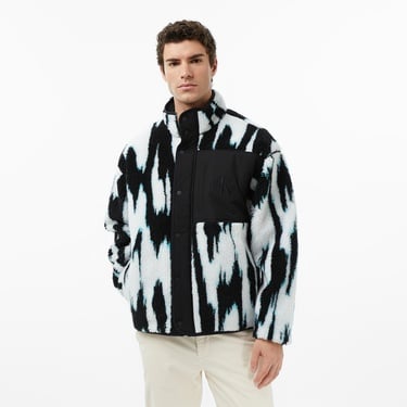  Calvin Klein Jacquard 3 Sherpa Erkek Renkli Sweatshirt