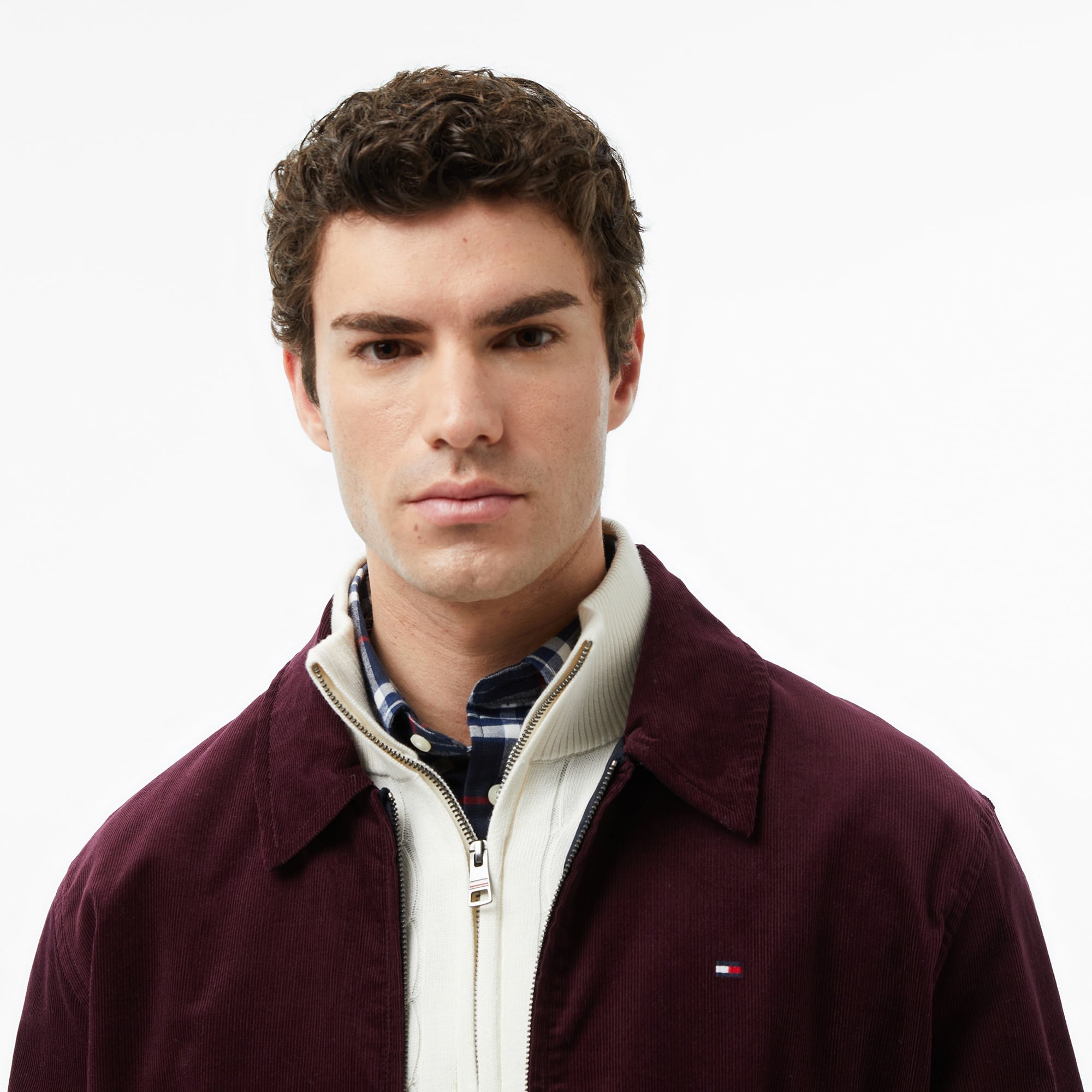 Tommy Hilfiger Reversible Ivy Erkek Bordo Ceket