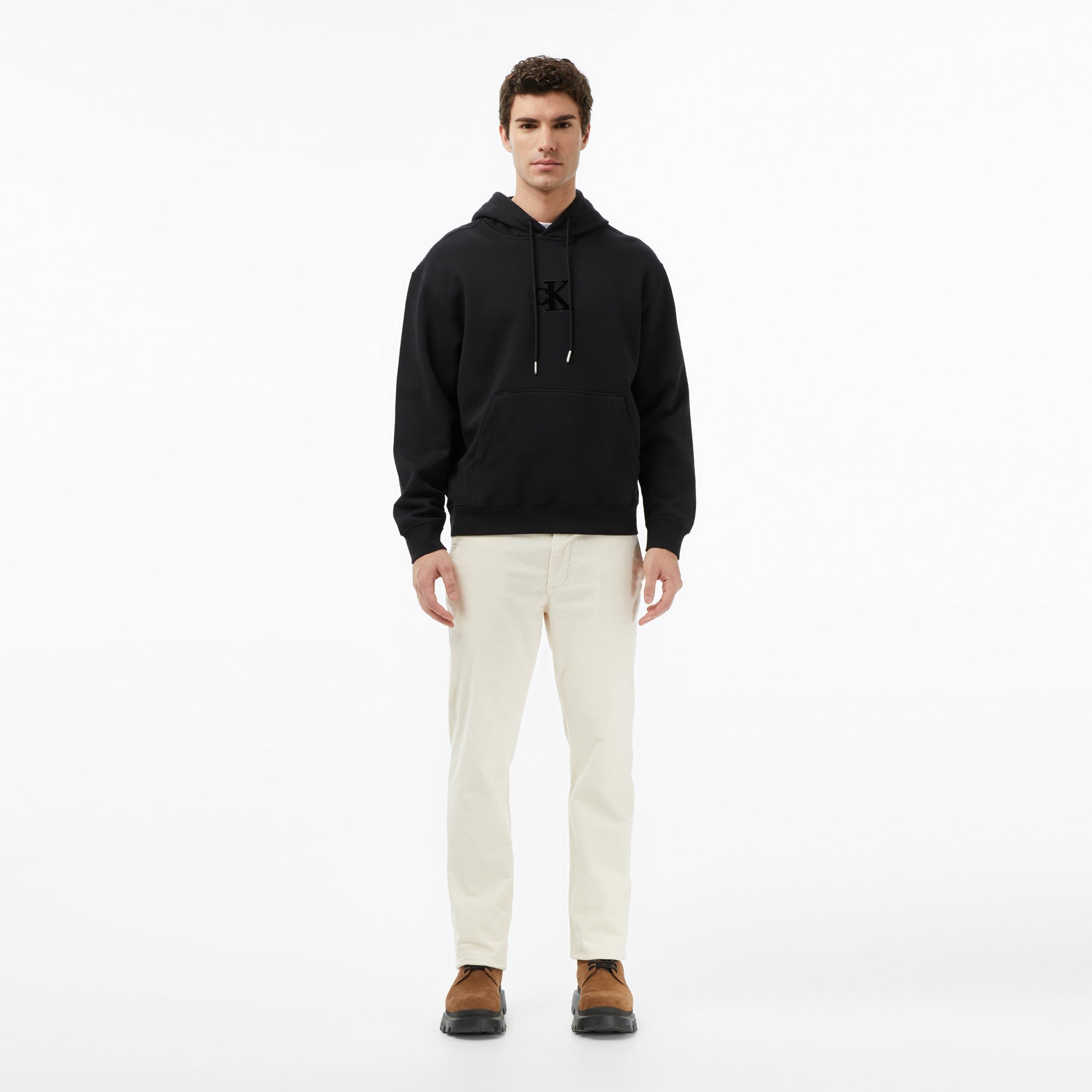 Calvin Klein Fleece Gift Giving Erkek Siyah Sweatshirt