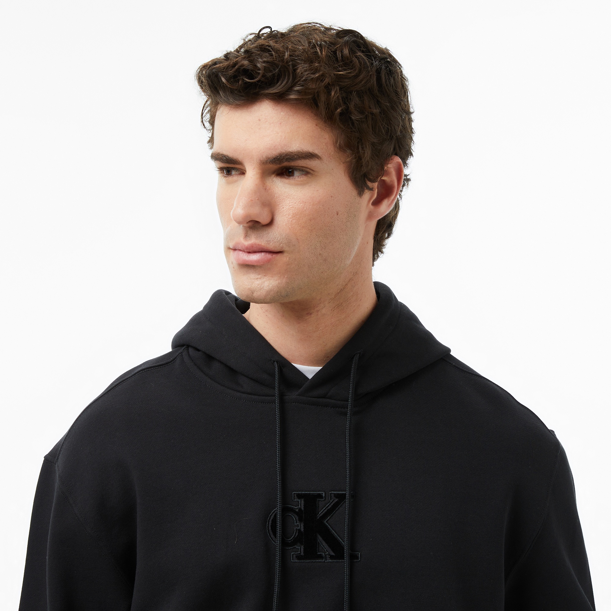 Calvin Klein Fleece Gift Giving Erkek Siyah Sweatshirt