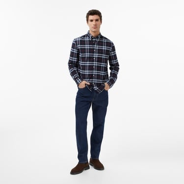  Tommy Hilfiger Brushed Oxford Erkek Mavi Gömlek