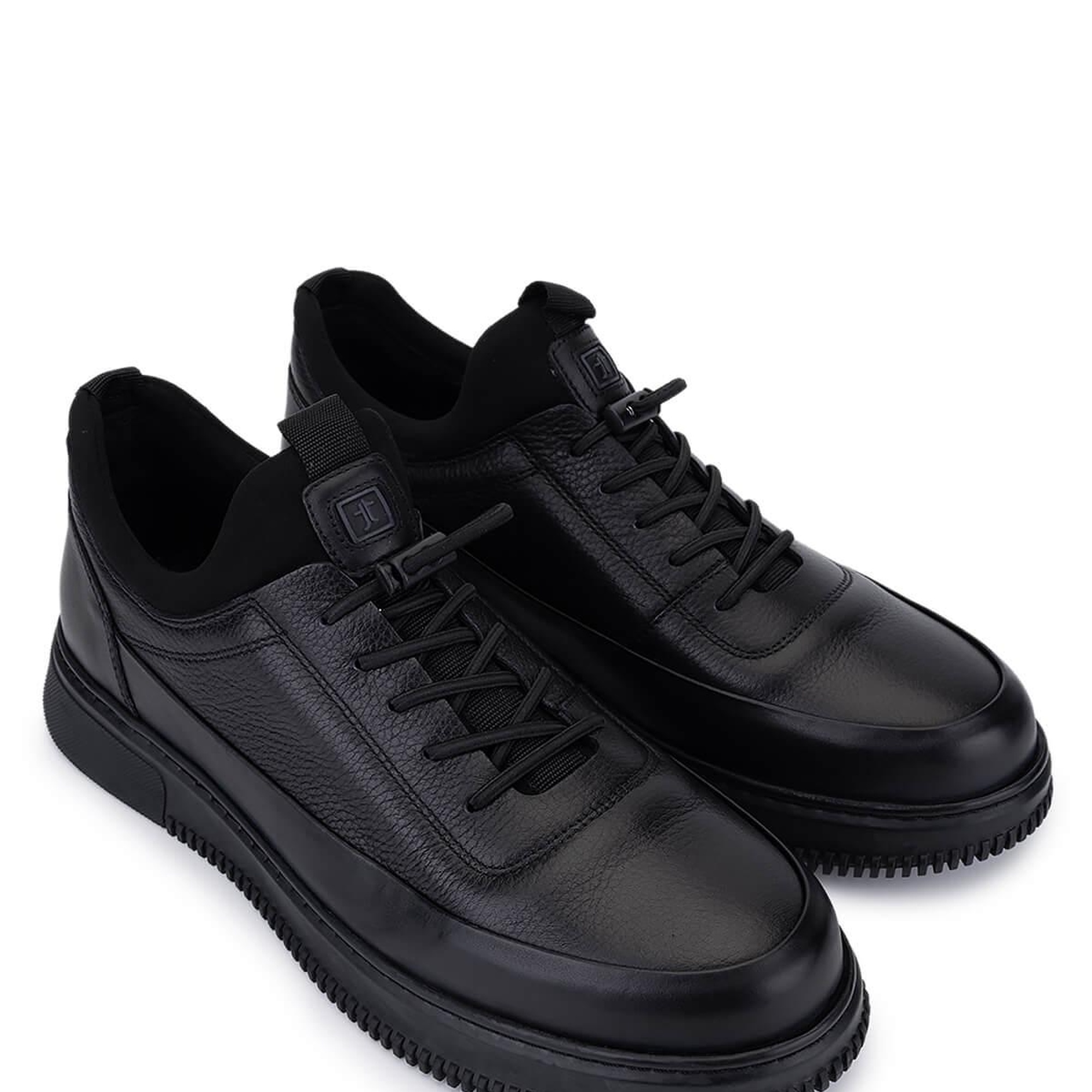 Tamer Tanca Erkek Hakiki Deri Siyah Casual Ayakkabı