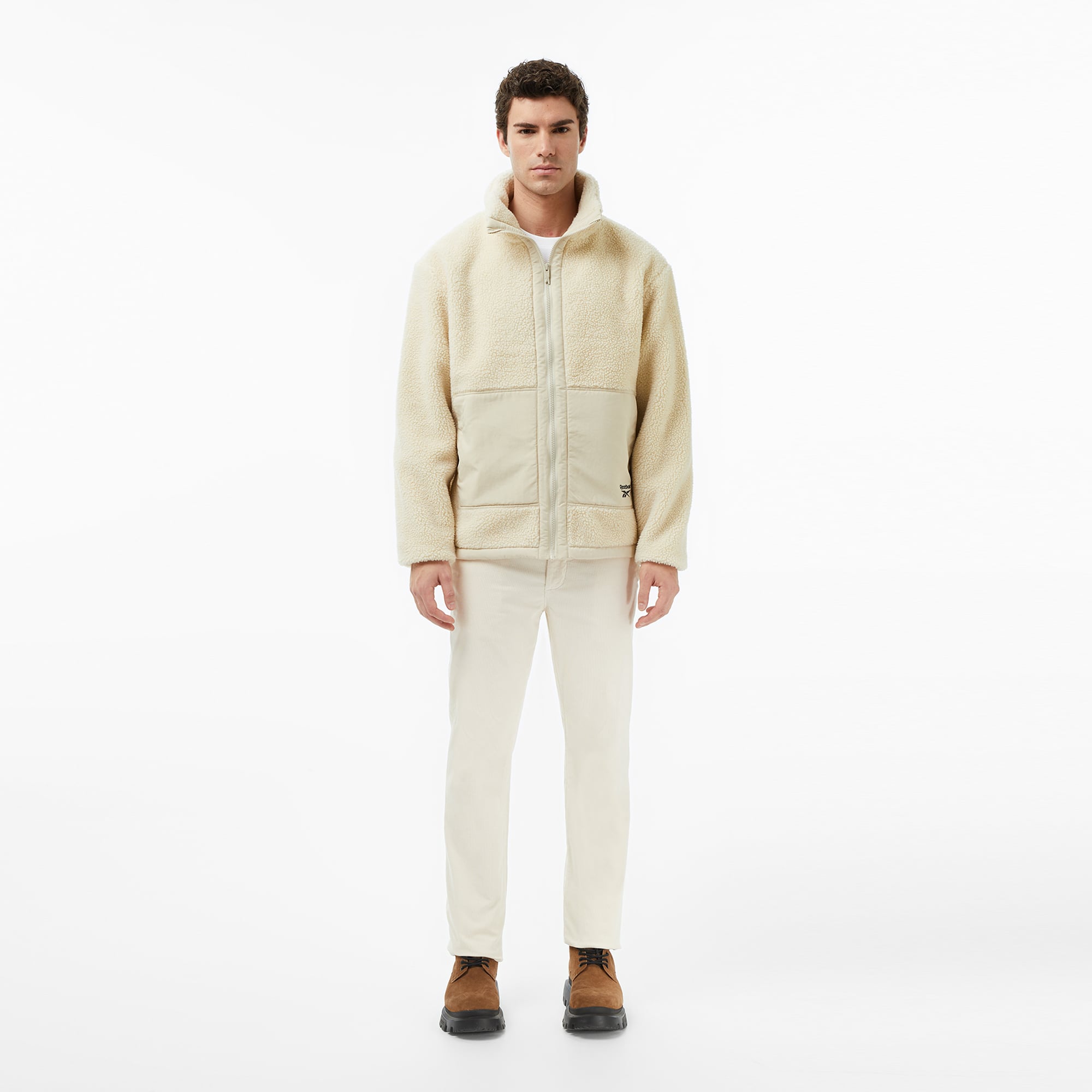 Reebok Bloks Teddy Erkek Bej Ceket