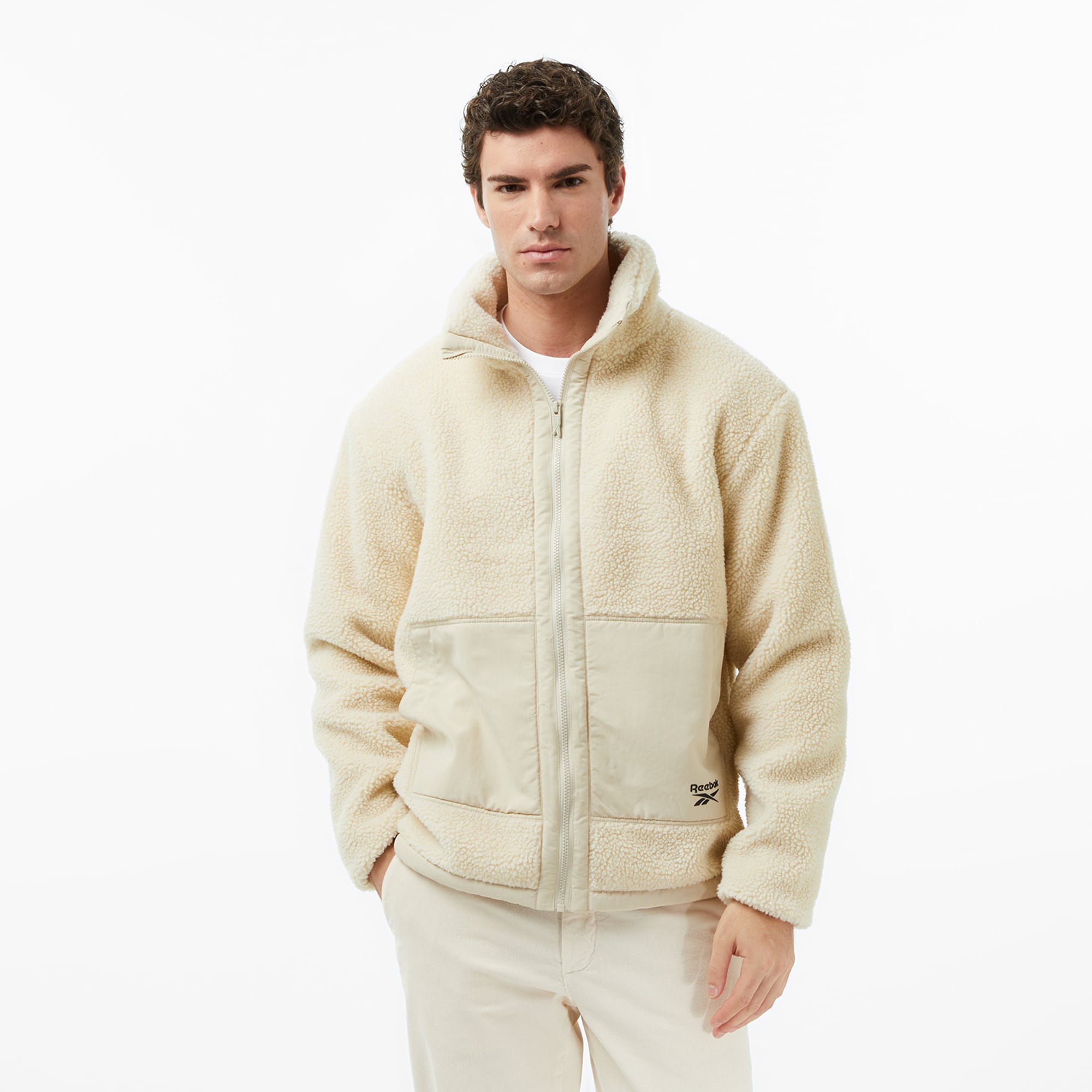 Reebok Bloks Teddy Erkek Bej Ceket