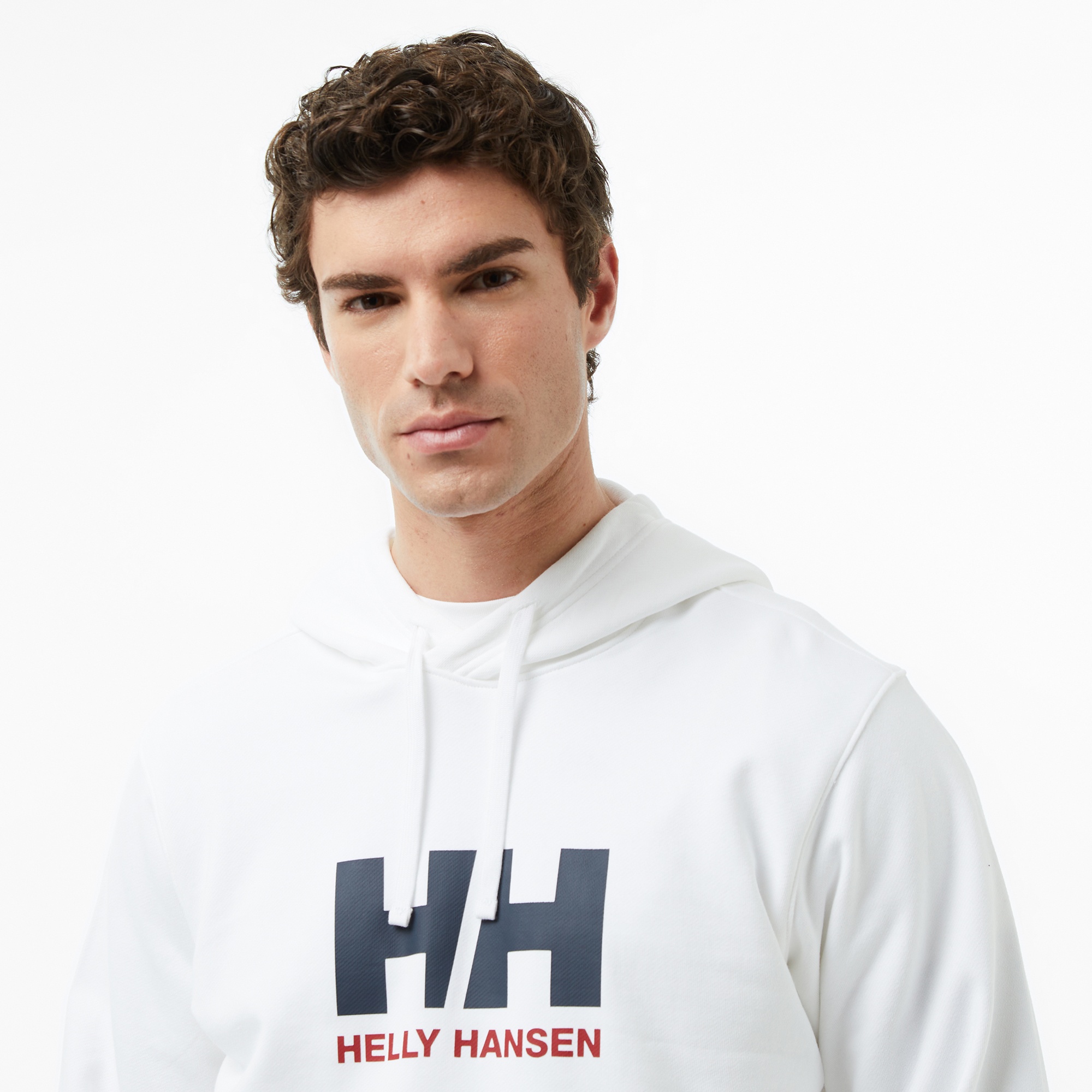 Helly Hansen Logo 3.0 Erkek Beyaz Sweatshirt