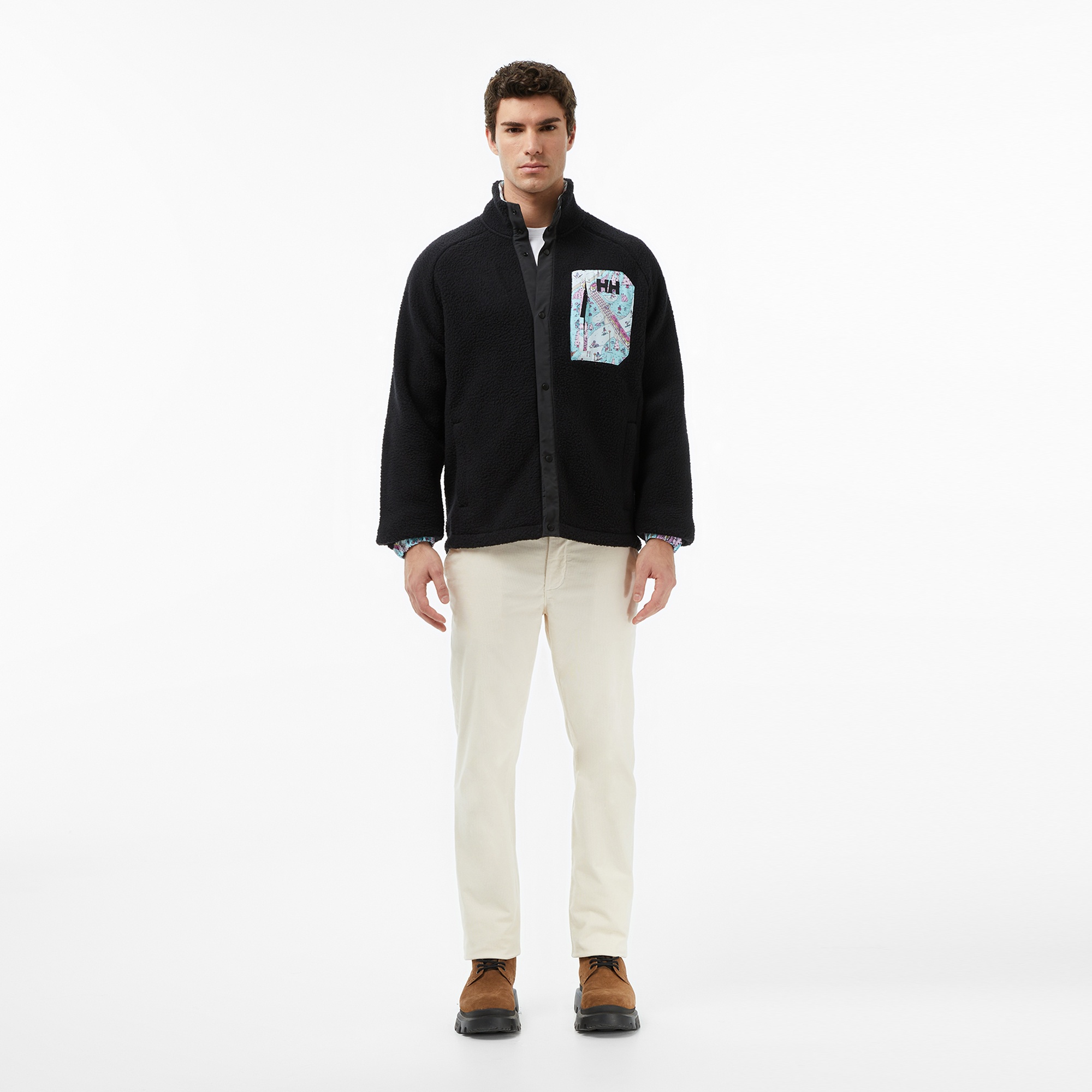 Helly Hansen Panorama Pile Snap Erkek Siyah Ceket