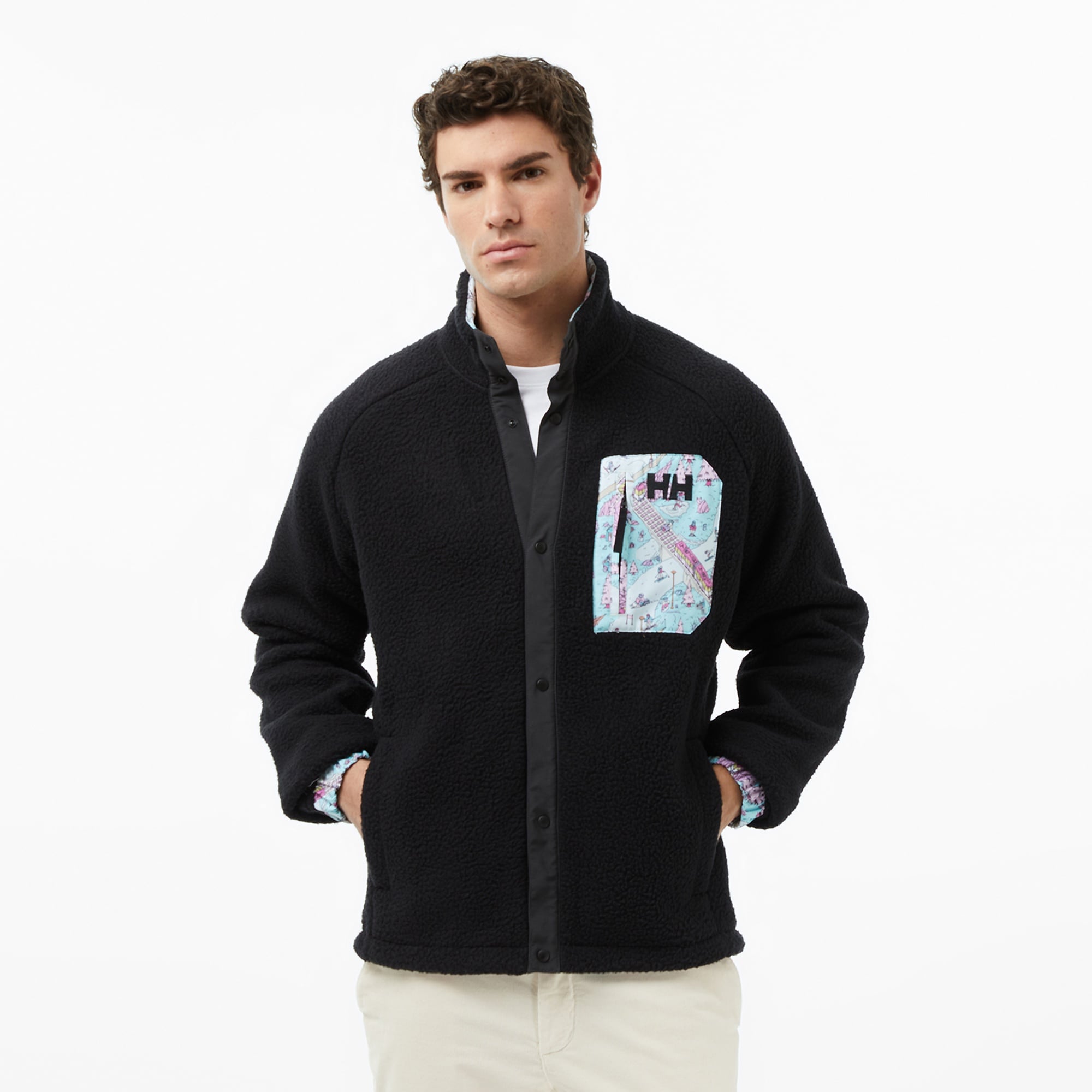 Helly Hansen Panorama Pile Snap Erkek Siyah Ceket