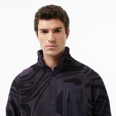  Helly Hansen Panorama Printed Pile Snap Erkek Siyah Ceket
