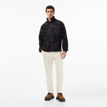  Helly Hansen Panorama Printed Pile Snap Erkek Siyah Ceket