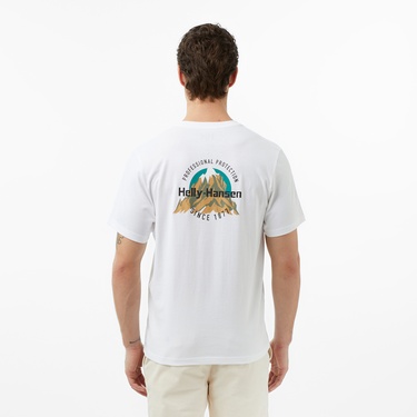  Helly Hansen Core Graphic Erkek Beyaz T-Shirt