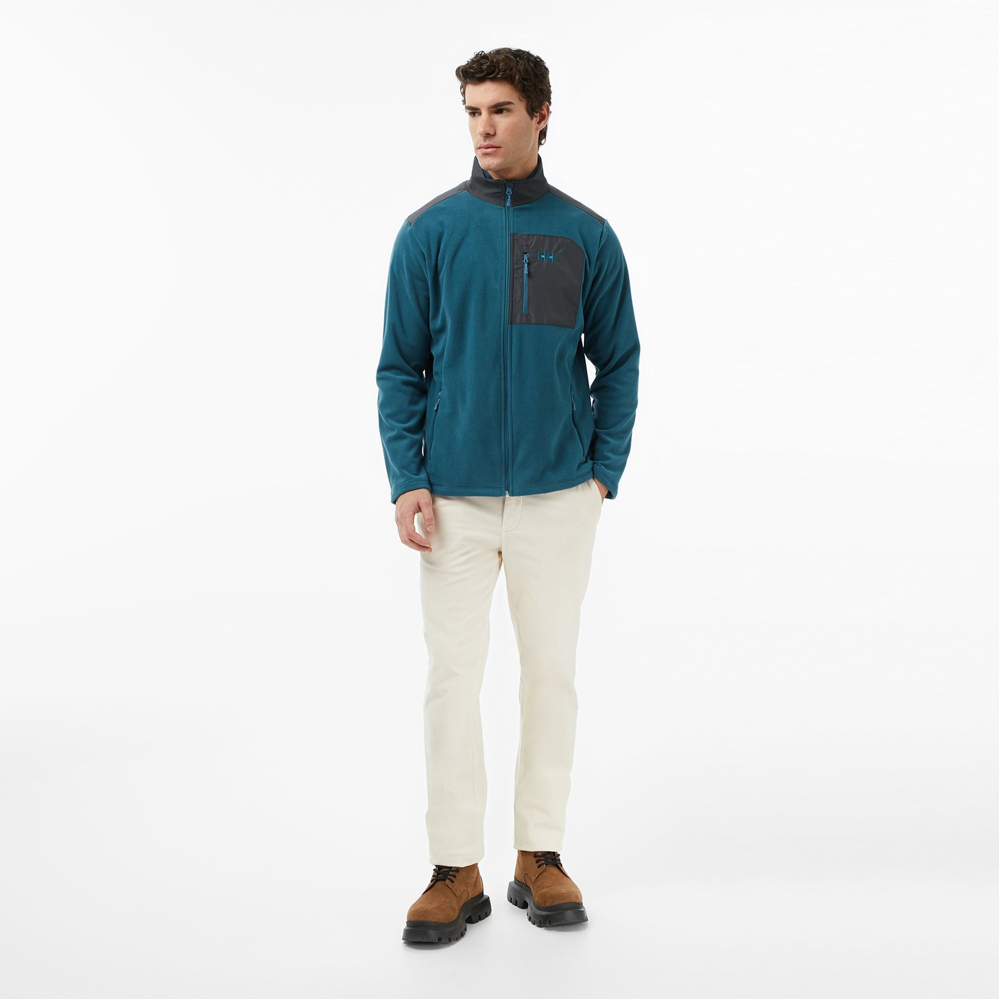 Helly Hansen Block Fullzip Polar Erkek Yeşil Ceket