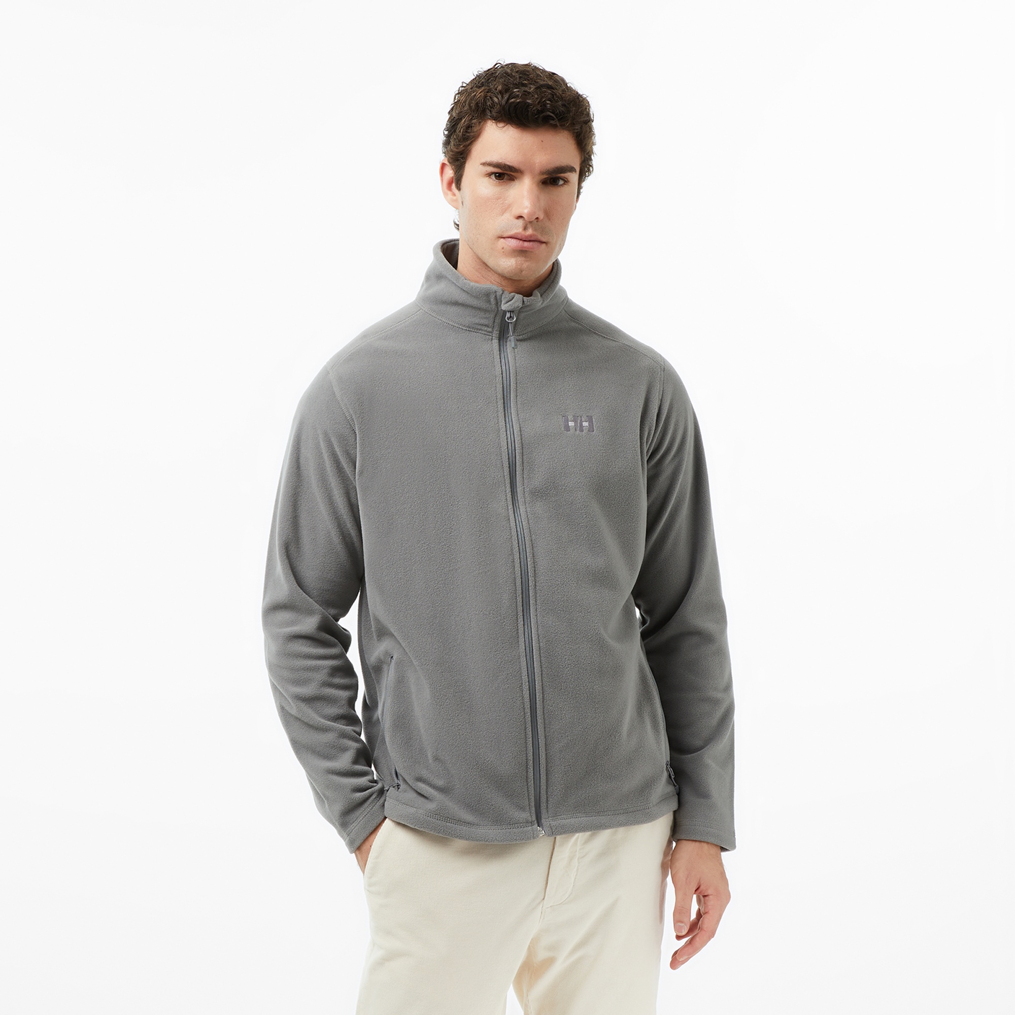 Helly Hansen Fullzip Polar Erkek Gri Ceket