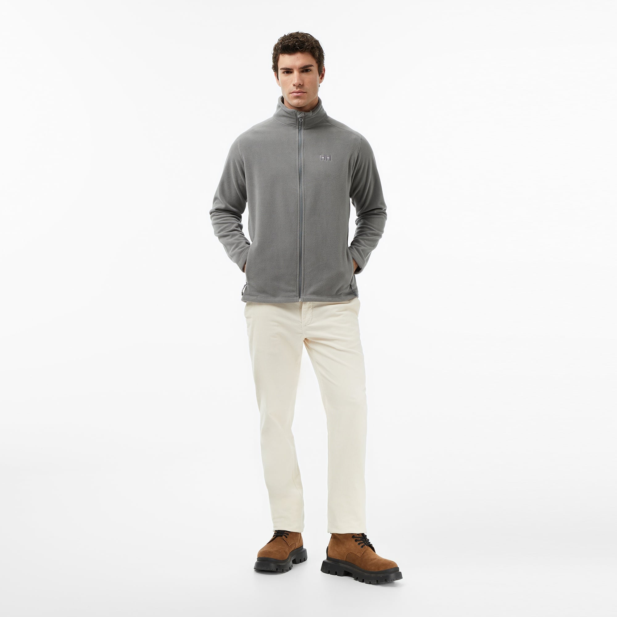 Helly Hansen Fullzip Polar Erkek Gri Ceket
