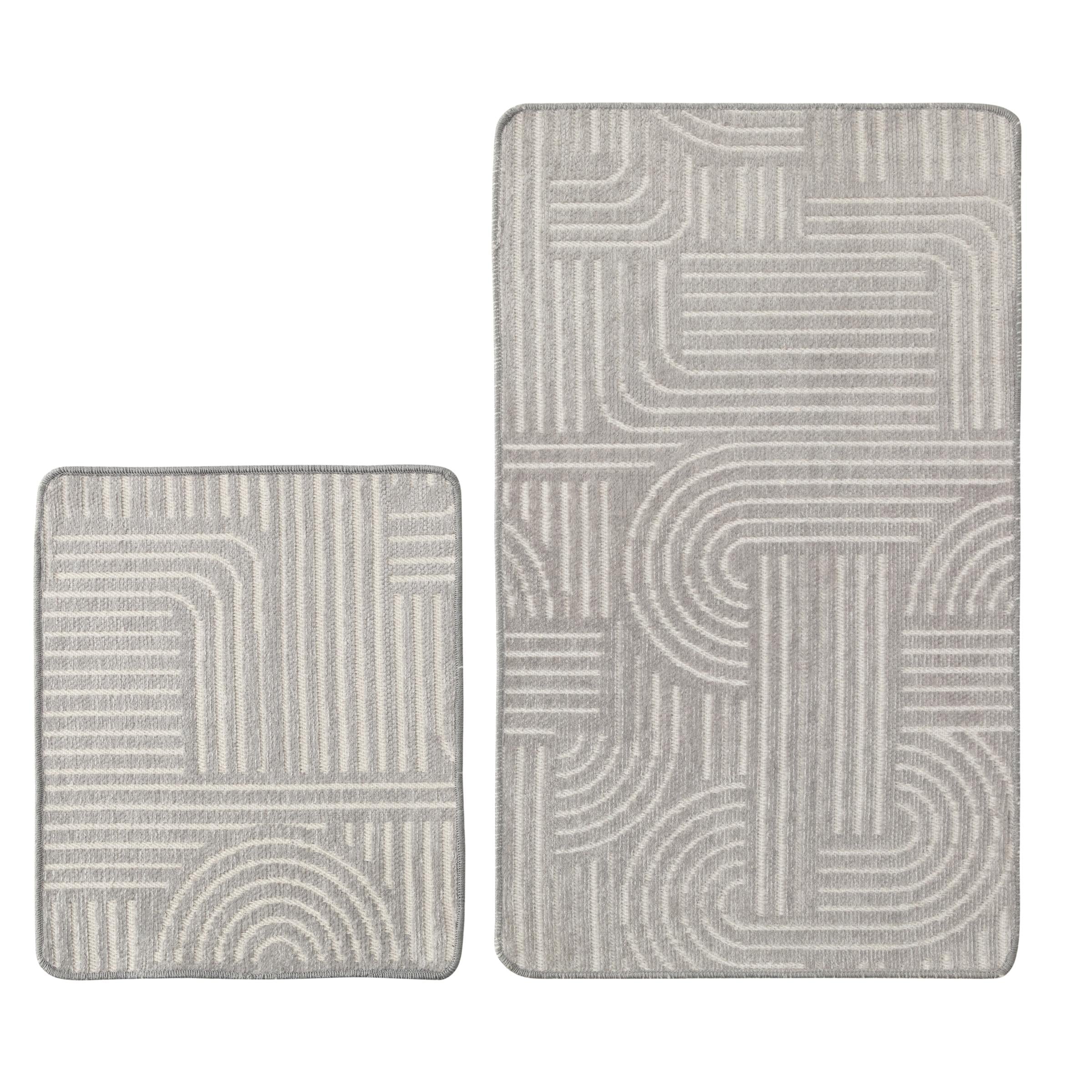  CLOUD 2'Lİ BANYO PASPAS SETİ GRİ