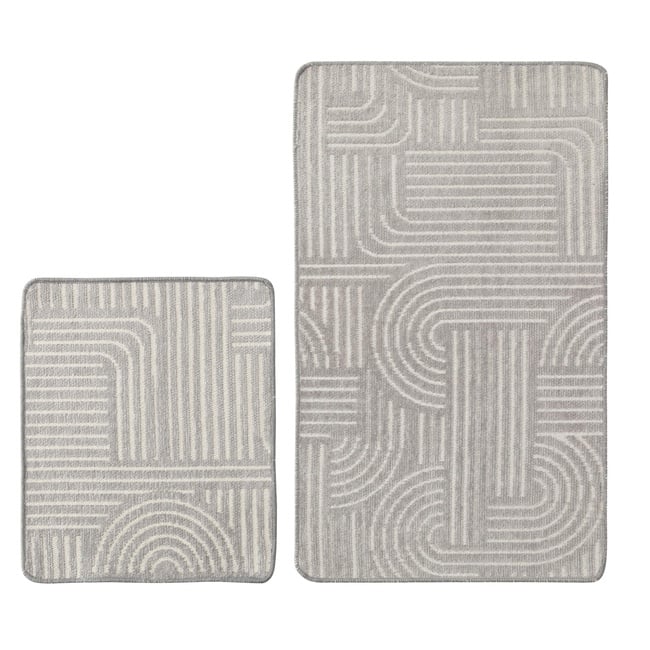  CLOUD 2'Lİ BANYO PASPAS SETİ GRİ