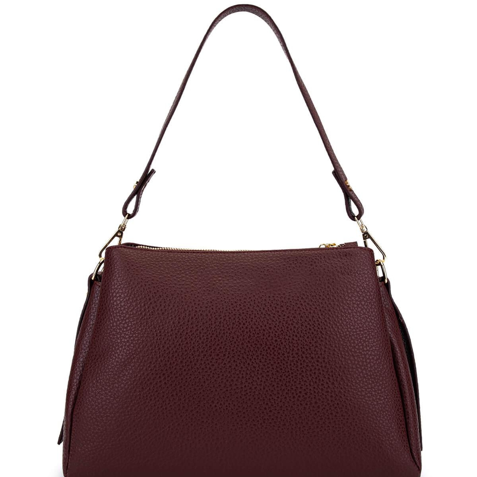 Tamer Tanca Kadın Suni Deri Bordo Kol Çantası