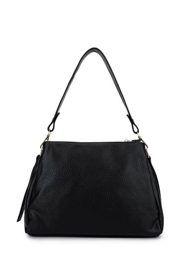  Tamer Tanca Kadın Suni Deri Siyah Floter Kol Çantası