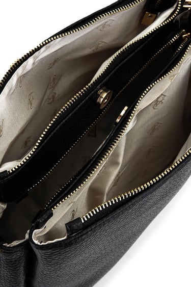  Tamer Tanca Kadın Suni Deri Siyah Floter Kol Çantası