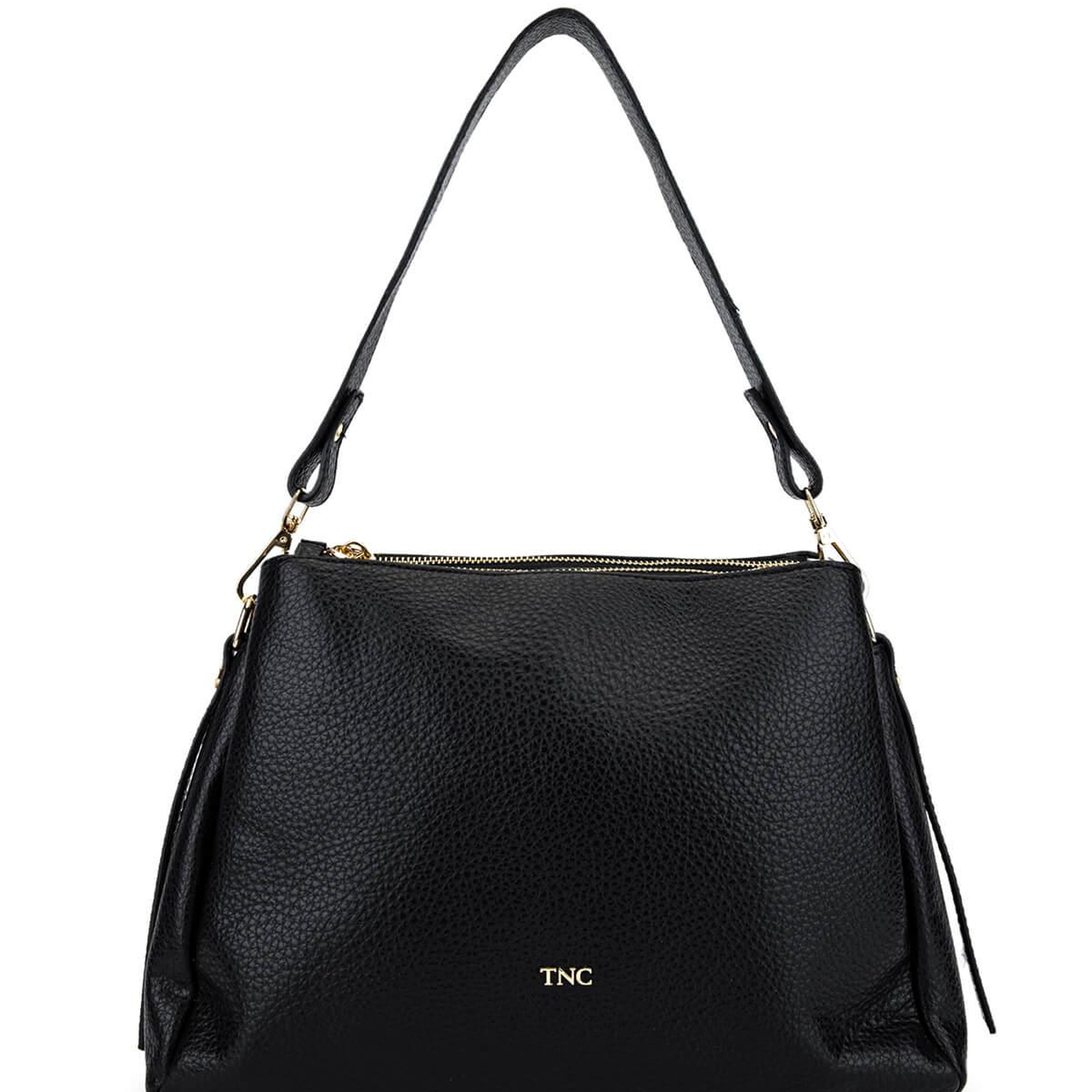 Tamer Tanca Kadın Suni Deri Siyah Floter Kol Çantası