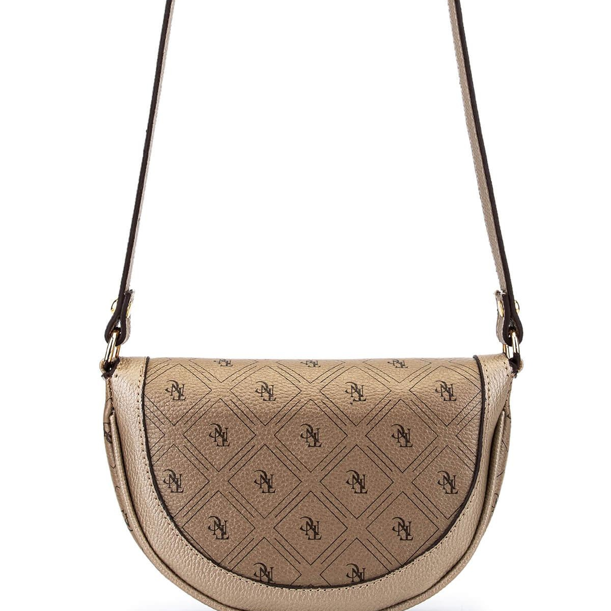 Tamer Tanca Kadın Suni Deri Altın Desen Postacı Çanta