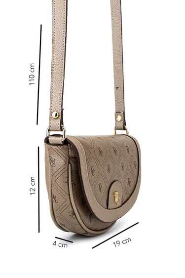  Tamer Tanca Kadın Suni Deri Altın Desen Postacı Çanta