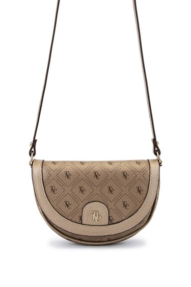  Tamer Tanca Kadın Suni Deri Altın Desen Postacı Çanta