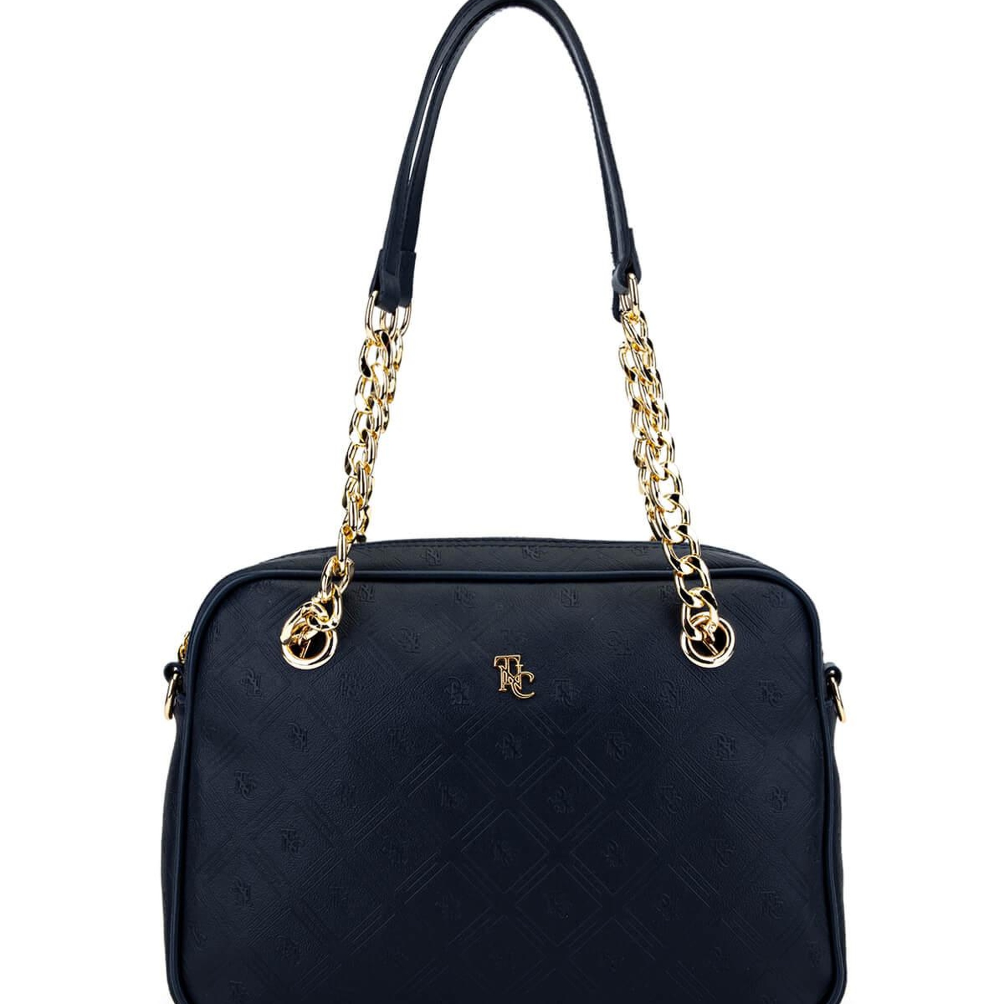 Tamer Tanca Kadın Suni Deri Lacivert Postacı Çanta