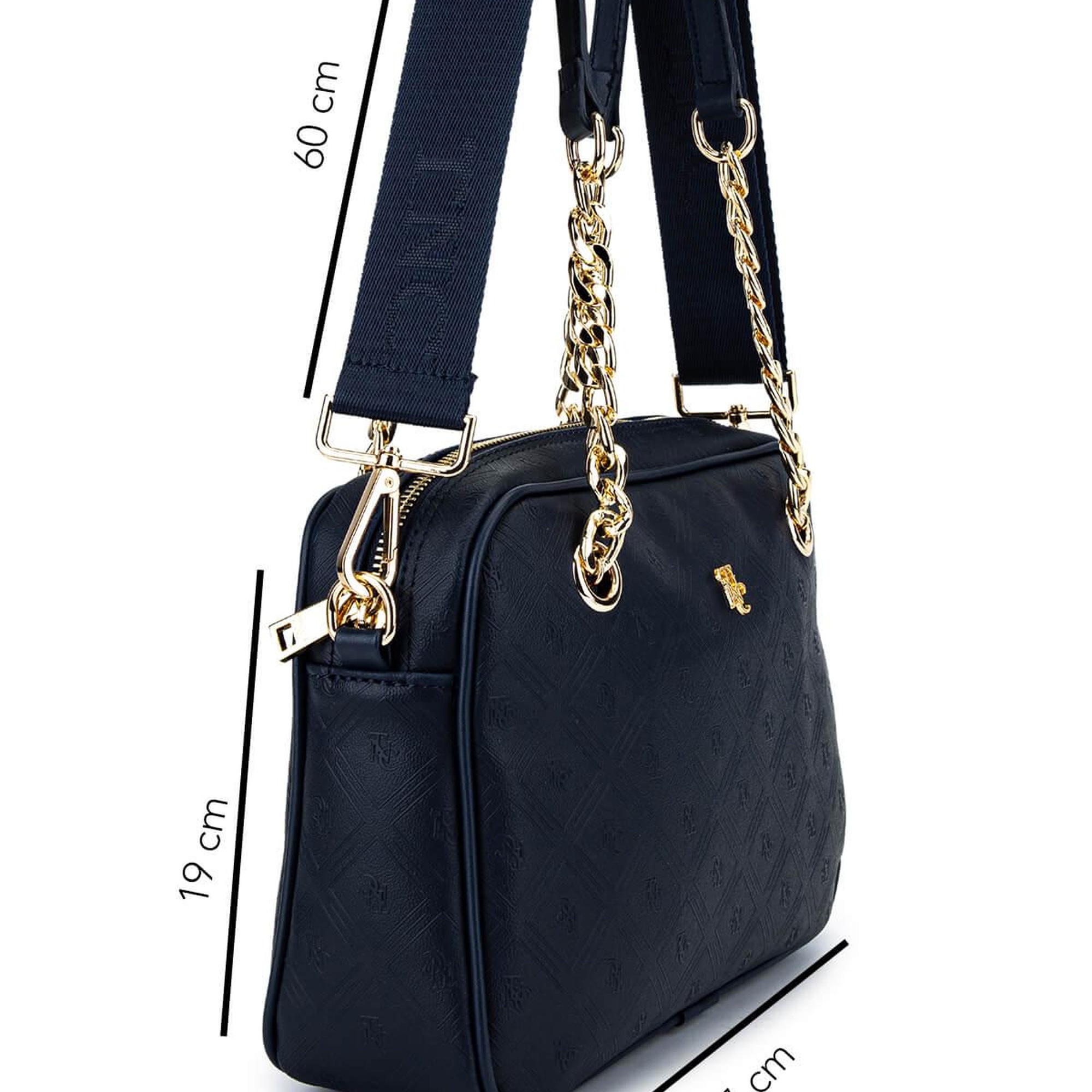 Tamer Tanca Kadın Suni Deri Lacivert Postacı Çanta