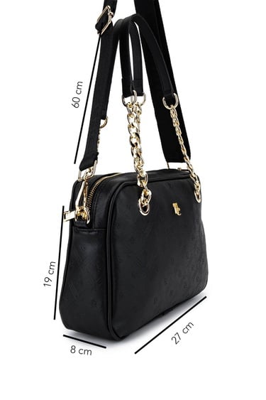  Tamer Tanca Kadın Suni Deri Siyah Postacı Çanta
